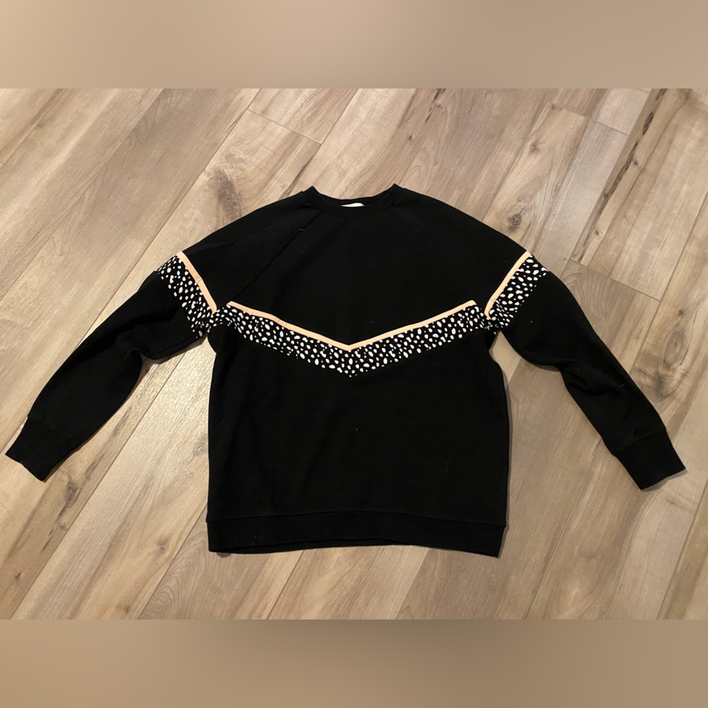 White Fox x Sarahs Day Dalmatian crew neck sweatshirt medium